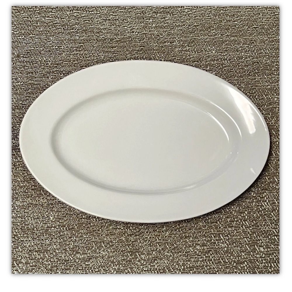 Richard Ginori Italy 4 Oblong Wide Rim Plate 9 x 6 Appetizer Lunch Small Plate